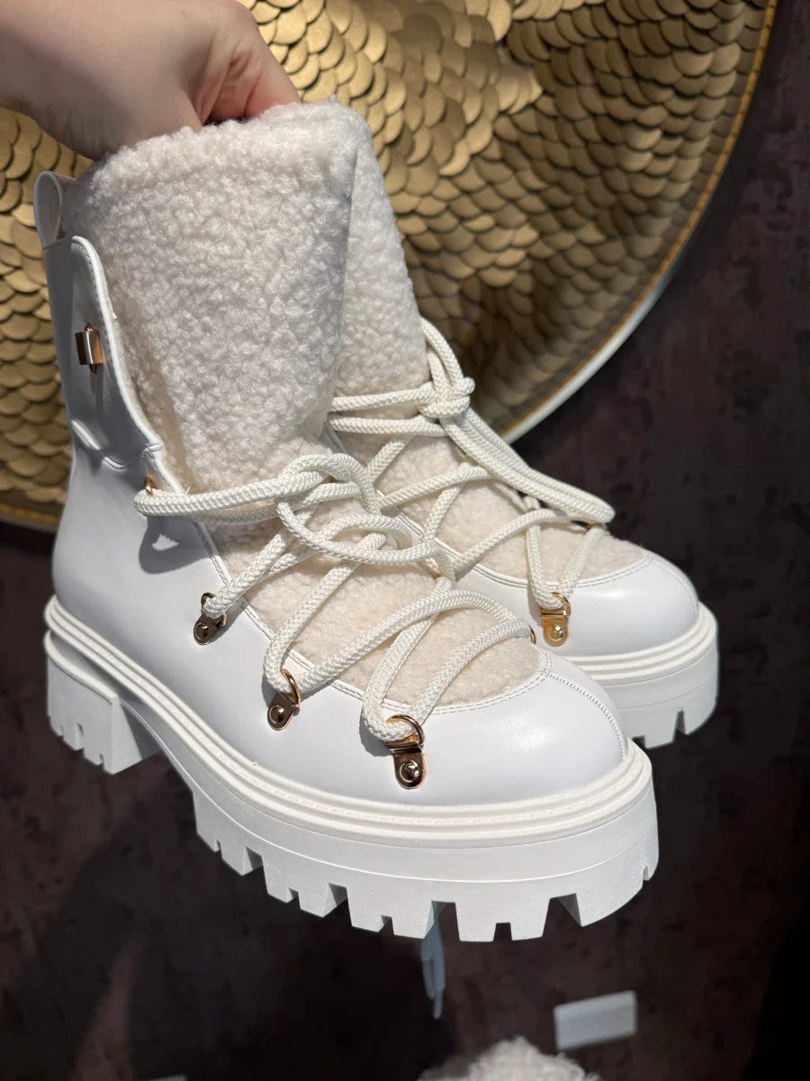 Anfibi con pelliccia interna – Bianco & Nero