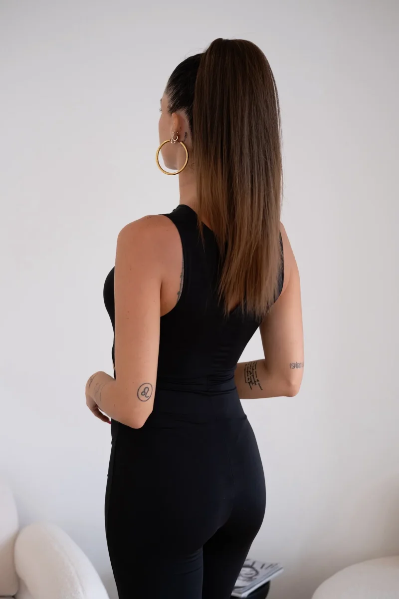 Coda #t1b/30 liscia 50cm con Coulisse castano Degradè - immagine 4