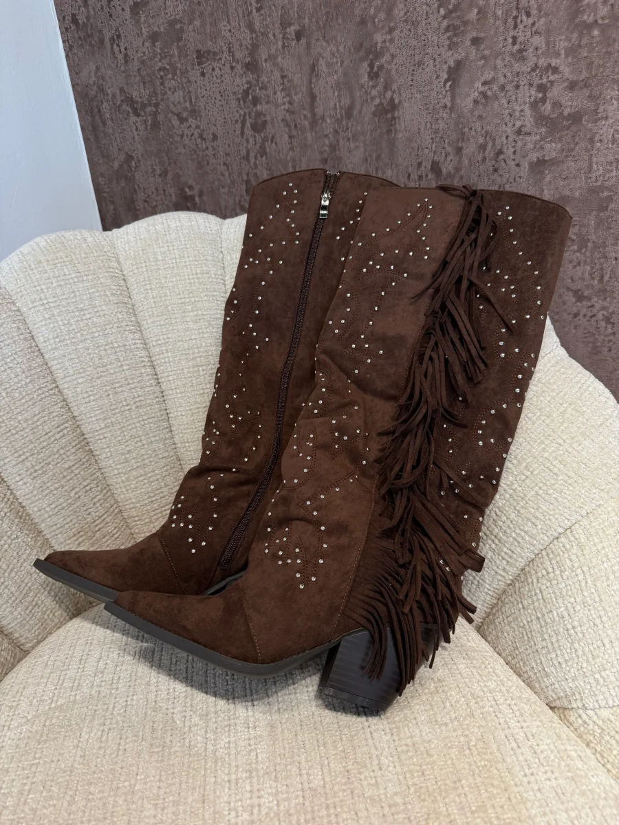 Stivale Texano con Frange e Borchie - immagine 2
