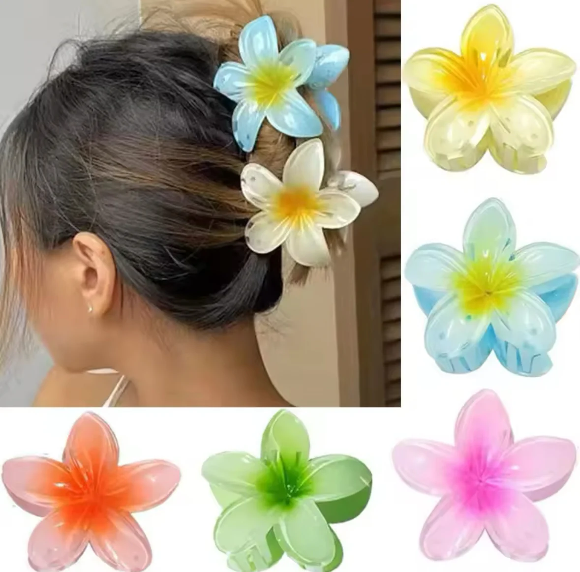 Mollettone per capelli a forma di fiore - immagine 8
