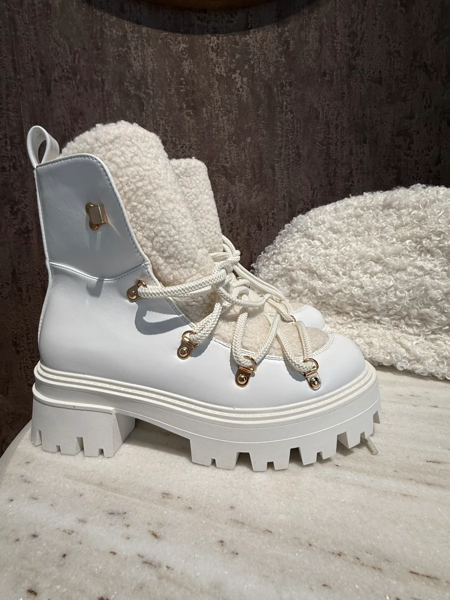 Anfibi con pelliccia interna – Bianco & Nero - immagine 6