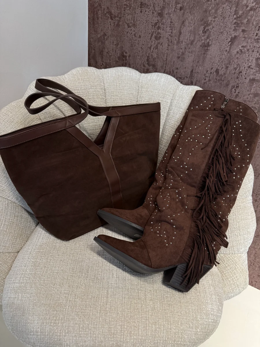 Stivale Texano con Frange e Borchie - immagine 3